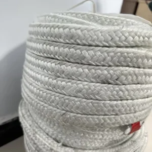 Heat Insulation Type High Temperature Resistant Square Round Braided Fiberglass Rope