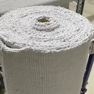 Heat Reflective Tear Resistant Single Sided Aluminum Foil Ceramic Fiber Cloth for Boiler Steam Pipeline