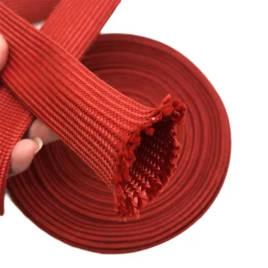 Heat Resistance Para Aramid Fabric Fiber Knitting Tube Sleeve for Electrical Cable Protection