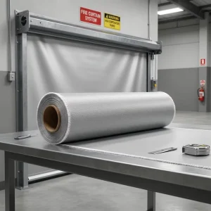 Heat Resistant Alkali Free Silicone Coated Fiberglass Cloth with Custom Cutting for Fireproof Welding Blankets and Curtains