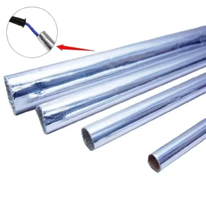 Heat Resistant High Temperature Aluminum Foil Fiberglass Sleeve for Auto Engine EV Battery Industry Insulation 500