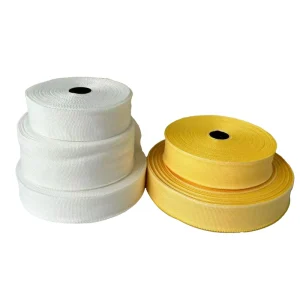 Heat Shrink Polyester Fiber Binding Tape Shrinkage Rewinding Motor Material Insulation Tape Roll