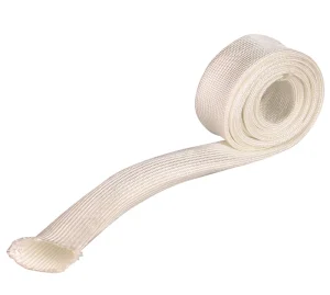 Heat and Fire Resistant Insulation Materials High Temperature Braided Fiber Glass Sleeve
