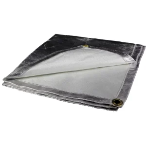 Heavy Duty Flame Retardant Welding Blankets Aluminum Foil Fiberglass Cloth Insulation Thermal Material Fireproof Cloth