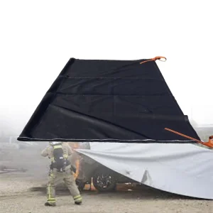 Heavy Duty Industrial Car Fire Blanket Reinforced Fiberglass High Temp Resistant Emergency Rescue