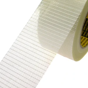 Heavy Duty Packaging Fiberglass Mesh Cross Reinforced Filament Adhesive Fiber Glass Tape