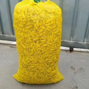 Hesheng 50lbs 25kg Drawstring Potato Fruit Vegetable Onion Leno Net Mesh Bag