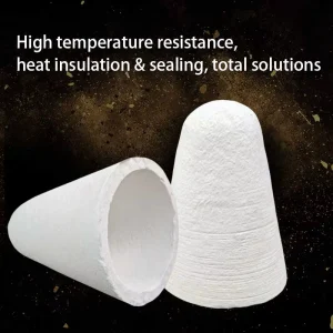 High Alumina Aluminum Silicate Ceramic Fiber Refractory Stopper Cone Plug Head for Aluminum Melting Furnace Heat