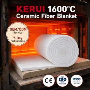 High Density 1260°C Ceramic Fiber Blanket Low Thermal Conductivity Insulation Wool for Furnace & Kiln Linings