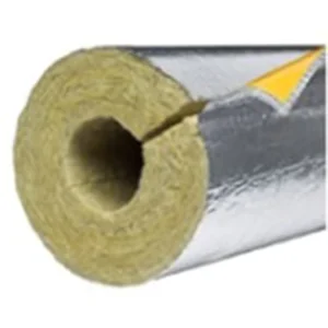 High Density 50mm Rock Wool Glass Wool Insulation Pipe Aluminum Foil Fiberglass Thermal Insulation Industrial Fireproof