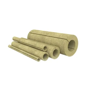 High Density Rock Wool Pipe Insulation for Industrial Piping Systems Heat Fire Resistant