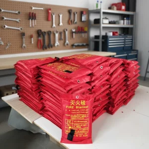 High Durability Heat Resistant Fiberglass Mesh Cloth Fire Emergency Blanket for Home Safety and Protection