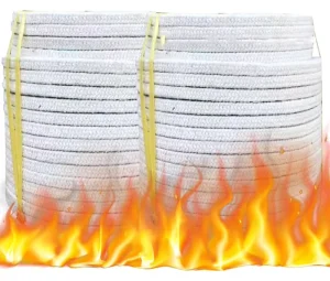 High Grade Product Braided Ss Wire Reinforce No Asbestos Ceramic Fiber Rope