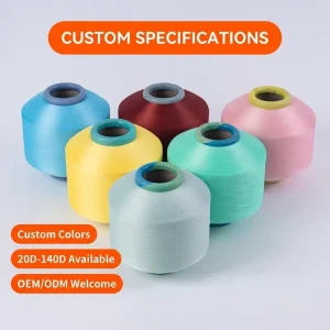 High Quality 100% Cotton Anti Pilling Core Spun Dyed 32s/2 Ring Spun Breathable 400 Twist Knitting Weaving