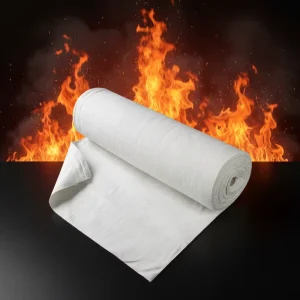 High Quality 1200C Ceramic Fiber Cloth Custom Flame Retardant Welding Drapery Fabric Fire Curtain Heat