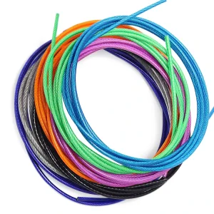 High Quality Colourful Pvc tpu pa pp Coated Stainless Steel Cable 1.0mm 1.2mm 1×19 Rope Wire Curtain Rope