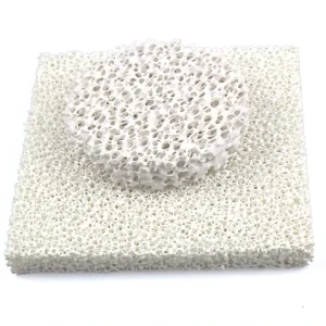 High Quality Porous Alumina Foundry Ceramic Foam Fiber Filter CFF for Filtration