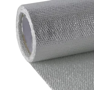 High Quality Silver Aluminum Foil Fiberglass Fabric Anti radiation Heat Exhaust Pipe Heat Insulation Wrap Cloth Fireproof Cotton