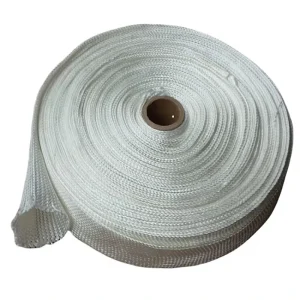 High Silica Fiber Sleeve 1000°C Continuous Heat Resistant Fireproof for Hose Cable Exhaust Pipe Turbocharger Protection