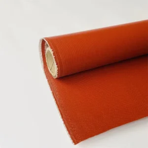 High Silica Fiberglass Cloth with Silicone Coating for Fire Resistant High Temperature 1000 Degrees Insulation