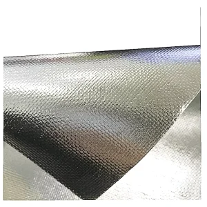 High Strength Customize Double Side Aluminum Foil Coated Fireproof Fiberglass Cloth for Roof Modern Thermal Preservation