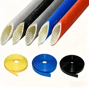 High Temp 560C Silicone Coated Fiberglass Fireproof Sleeve for Hydraulic Hose