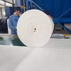 High Temp Industrial 1260C Ceramic Fiber Insulation Blanket 25mm Thick Ceramic Fiber Blanket for Kiln Door