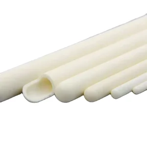 High Temperature 95% 99% Alumina Ceramic Protection Tube for Thermocouple Refractory Insulating Alumina Pipe