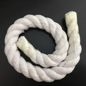 High Temperature Braided Ceramic Fiber Packing Rope 3mm 12mm Thermal Insulation Refractory Square Fibre Twisted Gasket Rope