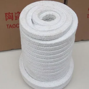High Temperature Braided Ceramic Fiber Packing Rope for Gland Sealing