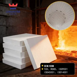 High Temperature Ceramic Fiber Board Refractory Fireproof Insulation Board For 1260-1800°C Muffle Furnace
