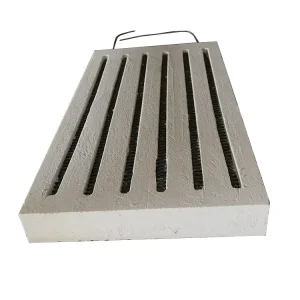 High Temperature Ceramic Fiber Heater Far Infrared Heating Pad Plate 1050-1350C Working Temperature for Pipe Insulation