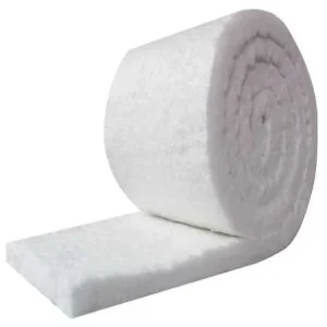 High Temperature Ceramic Wool Roll Insulation 25 100mm Thickness 610 1220mm Width Aluminum Foil Facing