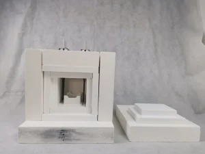 High Temperature Electric Furnace Lining Insulation Module Ceramic Fiber Chamber with Heating Element for Muffle Furnace