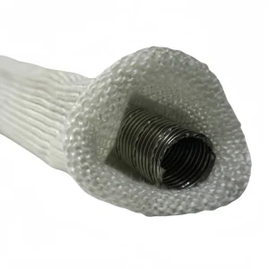 High Temperature Fiberglass Knitted Sleeve for Exhaust Pipe Insulation and Protection