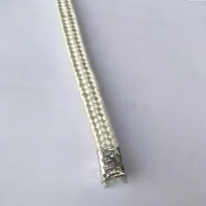 High Temperature Fiberglass Packing Textured Glass Fiber Square Sealing Cord Fiberglass Braided Square Rope