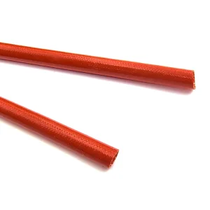 High Temperature Fiberglass Sleeving Braided Cable Insulation Heat Shield Sleeve for Hydraulic Pipe Protection