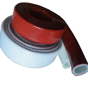 High Temperature Fire Protection Pyrojacket Sleeve Silicone Coated Fiberglass Insulation for Pipe Protection