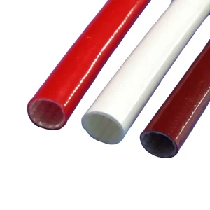 High Temperature Fire Resistant Silicone Rubber Braided Fiberglass Cable Sleeve