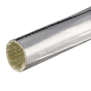 High Temperature Heat Shield Reflective Fiberglass Sleeve for Cable Protection Wire Safety Management Fire Resistant 7 12KV