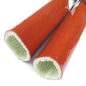 High Temperature Insulation Pyrojacket Silicone Coated Fiberglass Fire Resistant Fighting Sleeve for Hydraulic Hose