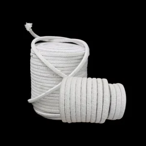 High Temperature Kiln Ceramic Fiber Rope Square Round Braided Fireproof Ceramic Rope for Boiler Furnace Gasket Sealing