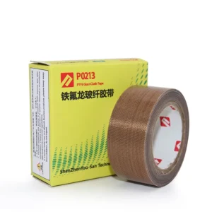 High Temperature Non Stick Silicone Adhesive PTFE Coated Fiberglass Cloth Tape for Heat Sealer