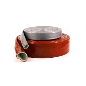 High Temperature Proof Fiberglass Fire Sleeve with Silicone Coating for High Voltage Exhaust Pipe Bending and Cutting Services