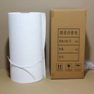 High Temperature Resistance 1260 Ceramic Fiber Paper Sealing Gasket Fire Resistant Inorganic Ceramic Fiber Insulation Paper