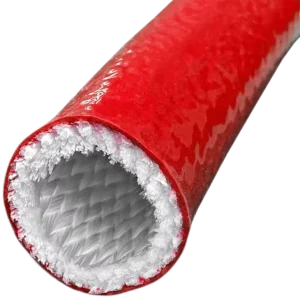 High Temperature Resistance Fiberglass Fireproof Sleeve for Engine Lines Wires Effectively Protects High Heat Damage Insulation