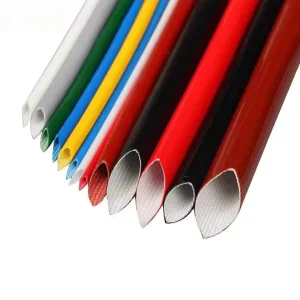 High Temperature Resistance Silicone-Coated Fiberglass Sleeve for Electrical Wires