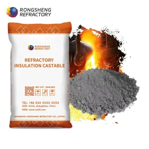 High Temperature Resistance Ultra lightweight Insulating Castable High Strength Refractory Castable