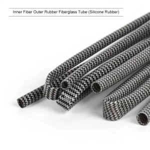 High Temperature Resistant 220V Rated Fiberglass Insulated Wire Casing with 5mm Diameter Fireproof Flame Retardant Fiber Tube