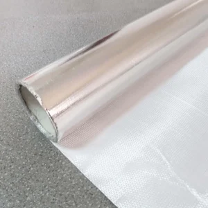 High Temperature Resistant Aluminum Foil Fiberglass Cloth for Exhaust Pipe Wrapping